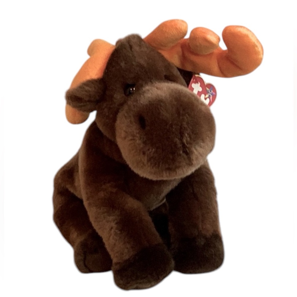 💚 TY “Chocolate” Beanie Buddy Moose - NWT